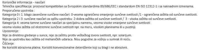 deklaracija za naocare